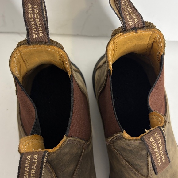 Blundstone Boots Womens AU 3 US 6 Rustic Brown Leather Chelsea Classic 585 - Picture 9 of 13